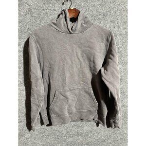 Pact Hoodie Mens Medium Gray Organic Cotton Pullover Fleece Kangaroo Pocket